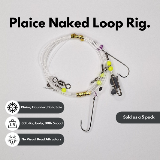 Plaice Naked Rig - 5 pack