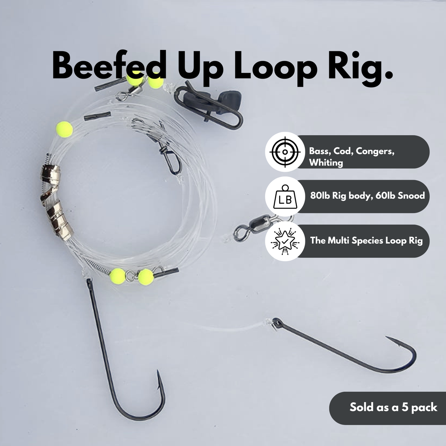 Beefed Up Loop Rig - 5 pack