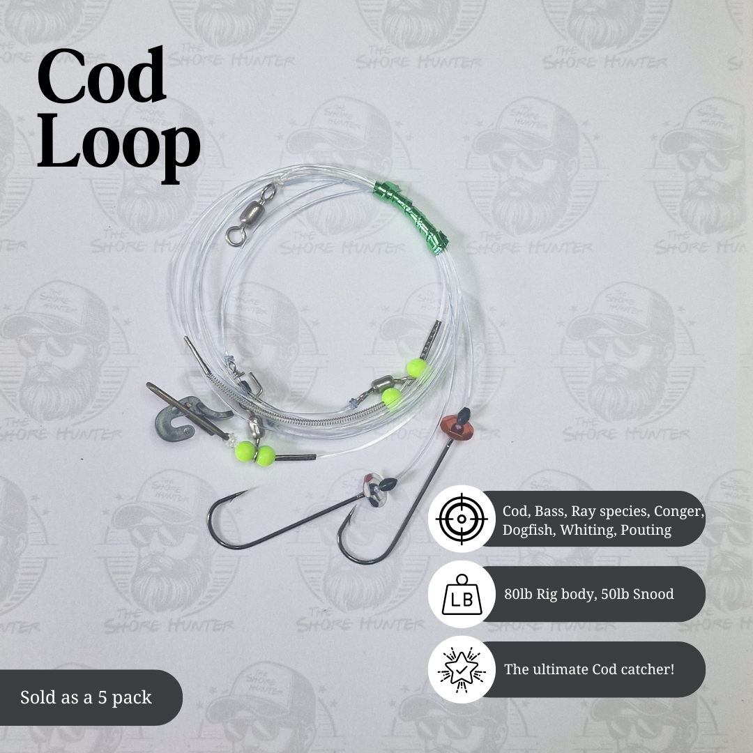 Distance Cod Loop / Long Distance Rig - 5 pack