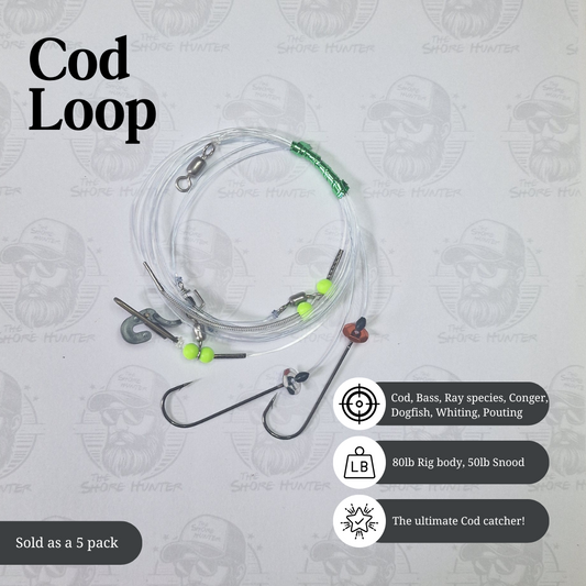 Distance Cod Loop / Long Distance Rig - 5 pack