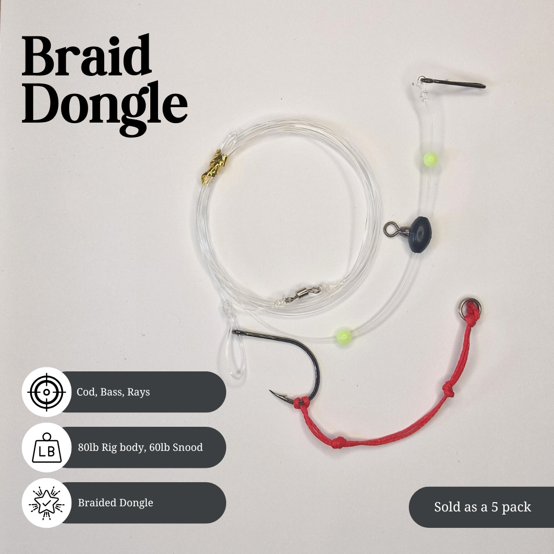 Braid Dongle Pulley Rig - 5 Pack