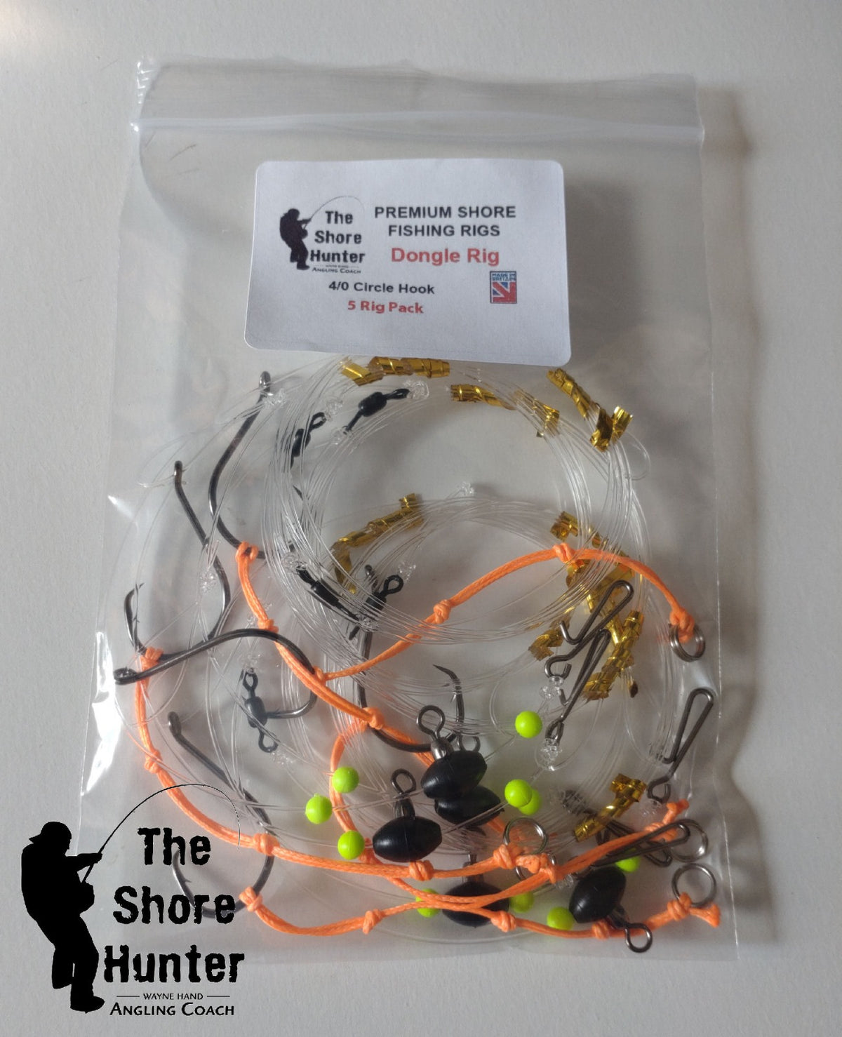 Braided Rig Decal Dongle Rig with Braid Dongle 5 Pack – The Shore Hunter