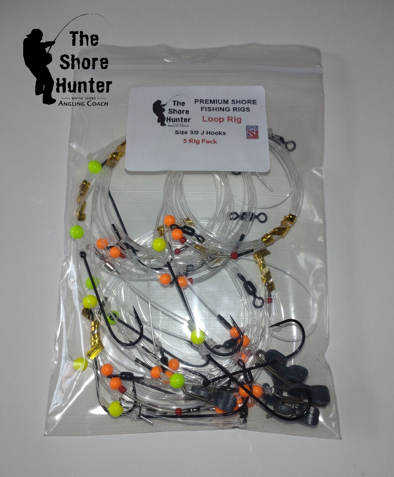 Shore Hunter BIG HOOK Loop Rig ** 5 RIG PACK ** – The Shore Hunter