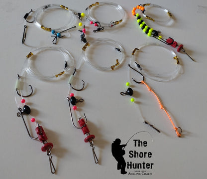 Shore Hunter Tester Pack.  Chesil/Clean Beaches     ** 6 RIG PACK **