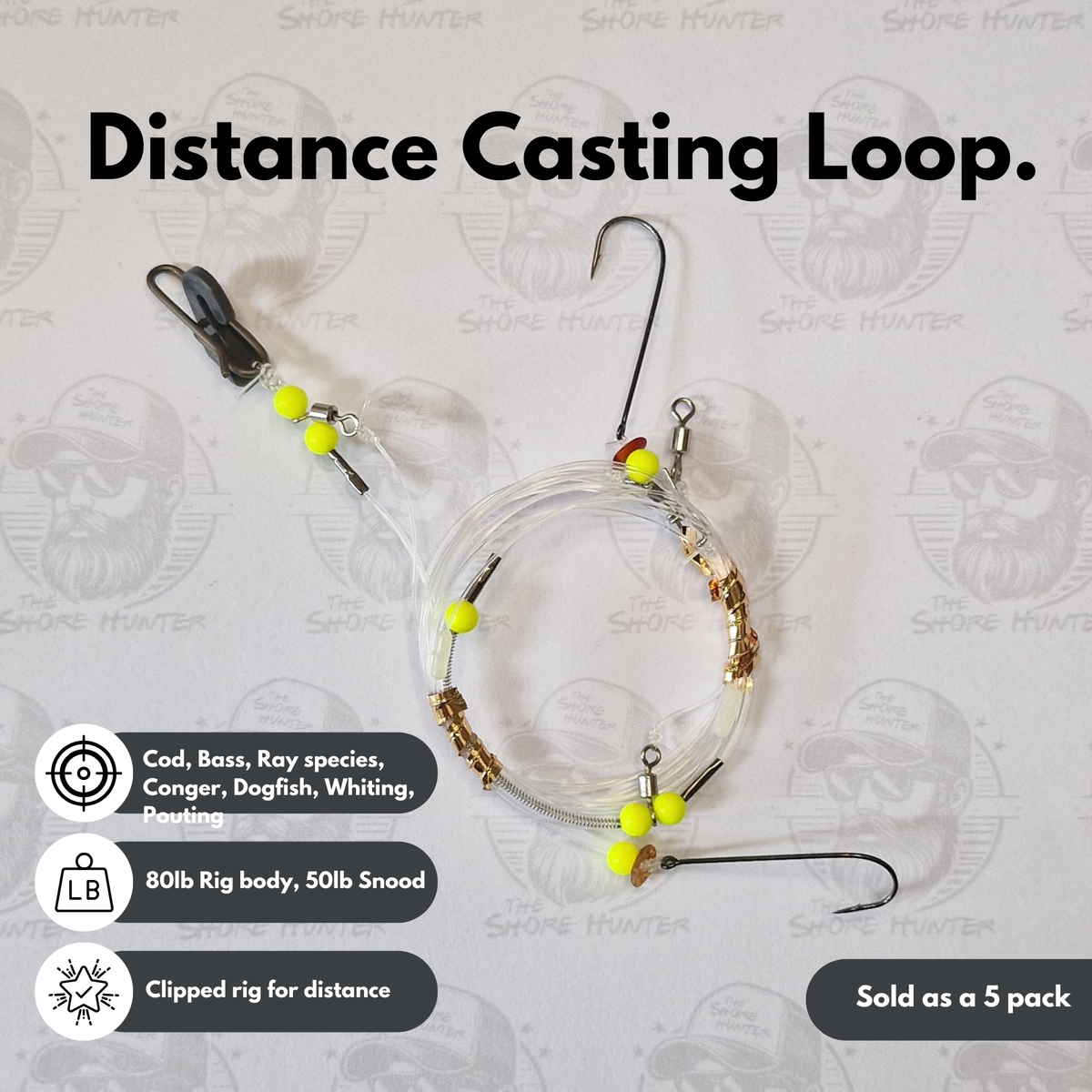 Distance Cod Loop / Long Distance Rig - 5 pack – The Shore Hunter