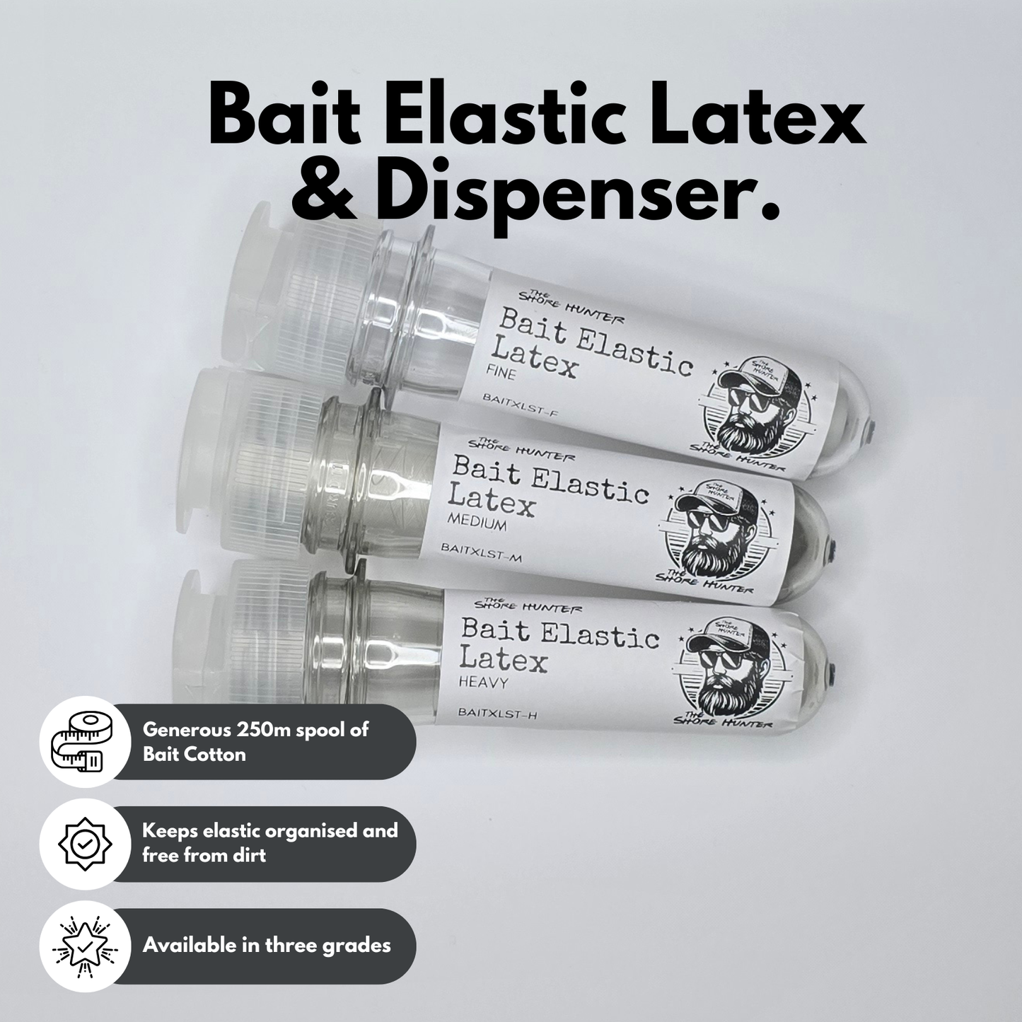 Bait Elastic Latex & Dispenser by The Shore Hunter