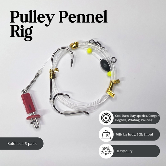 Pulley Pennel Rig (Gemini Splashdown) - 5 pack